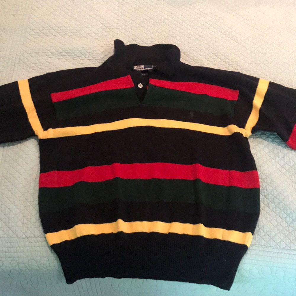 Vintage Long sleeve collared Polo sweater - Picture 1 of 6